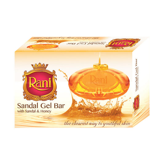 Barra de gel Swadeshi Rani para sandalias con jabón de miel y sandalia (70 g)
