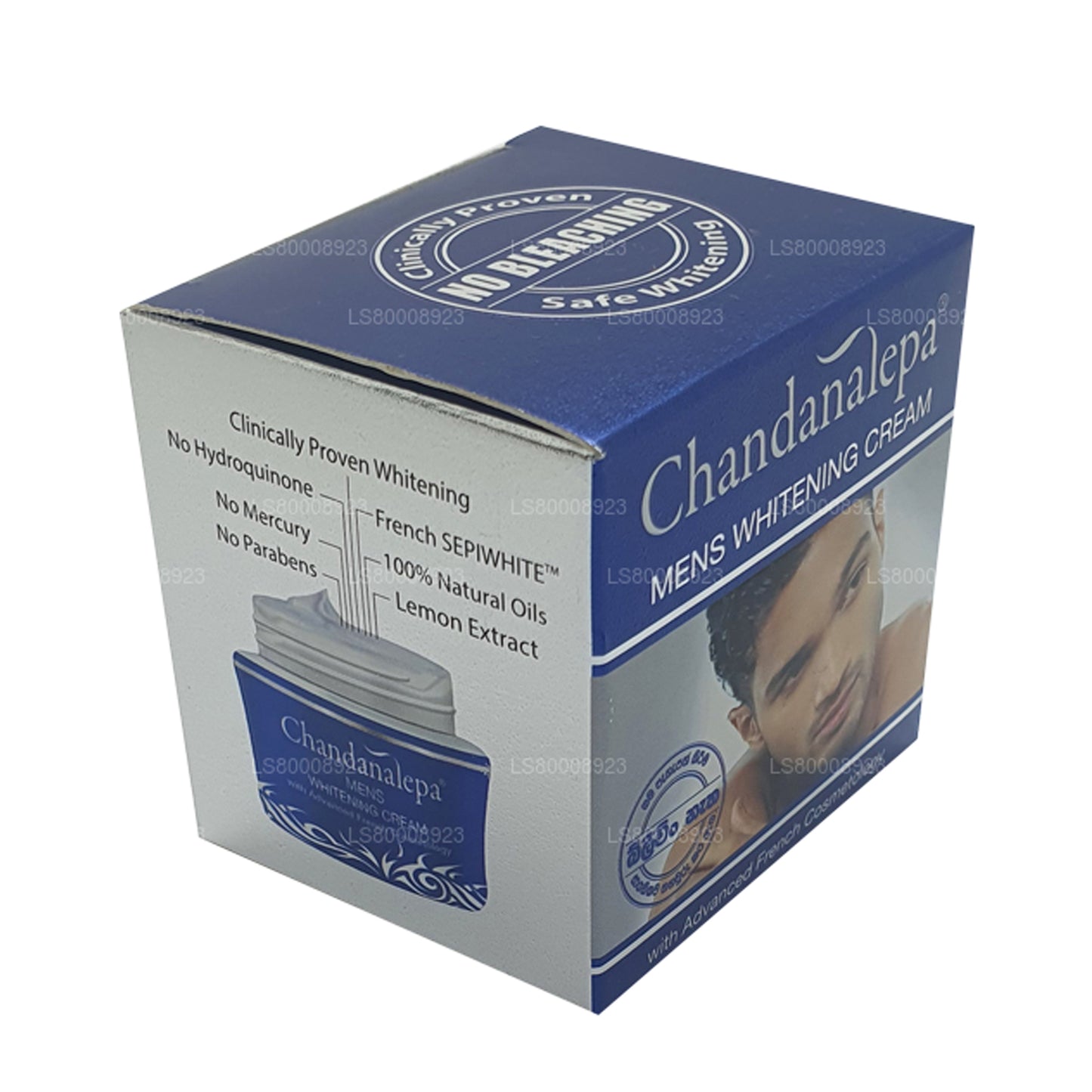 Crema blanqueadora para hombre Chandanalepa (20 g)