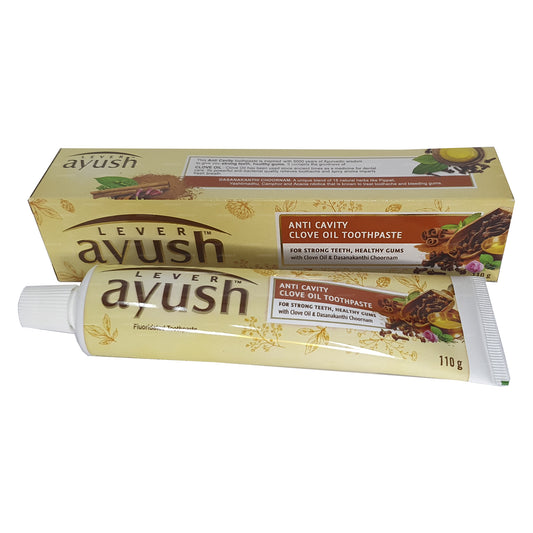 Pasta de dientes con aceite de clavo anti caries Ayush