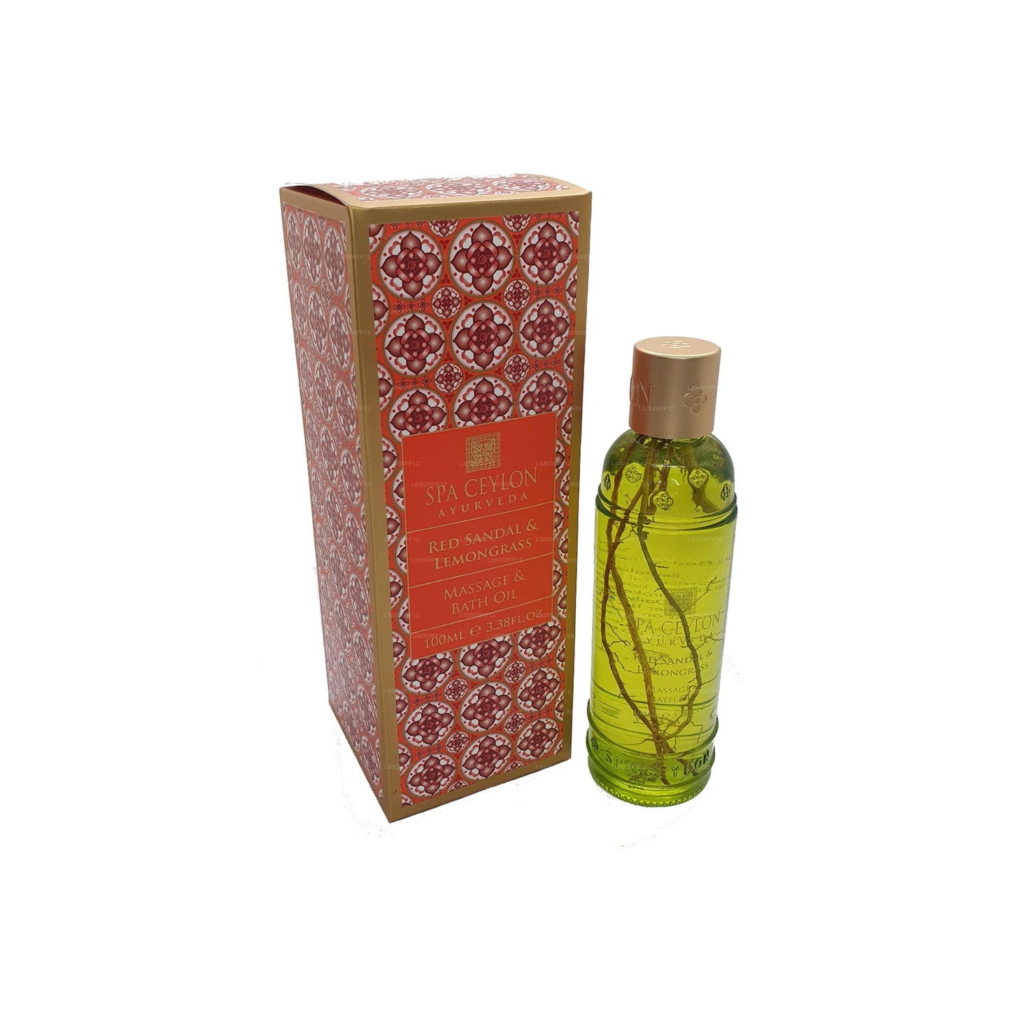 Sandalia roja Spa Ceylon, limoncillo y aceite de baño (150 ml)