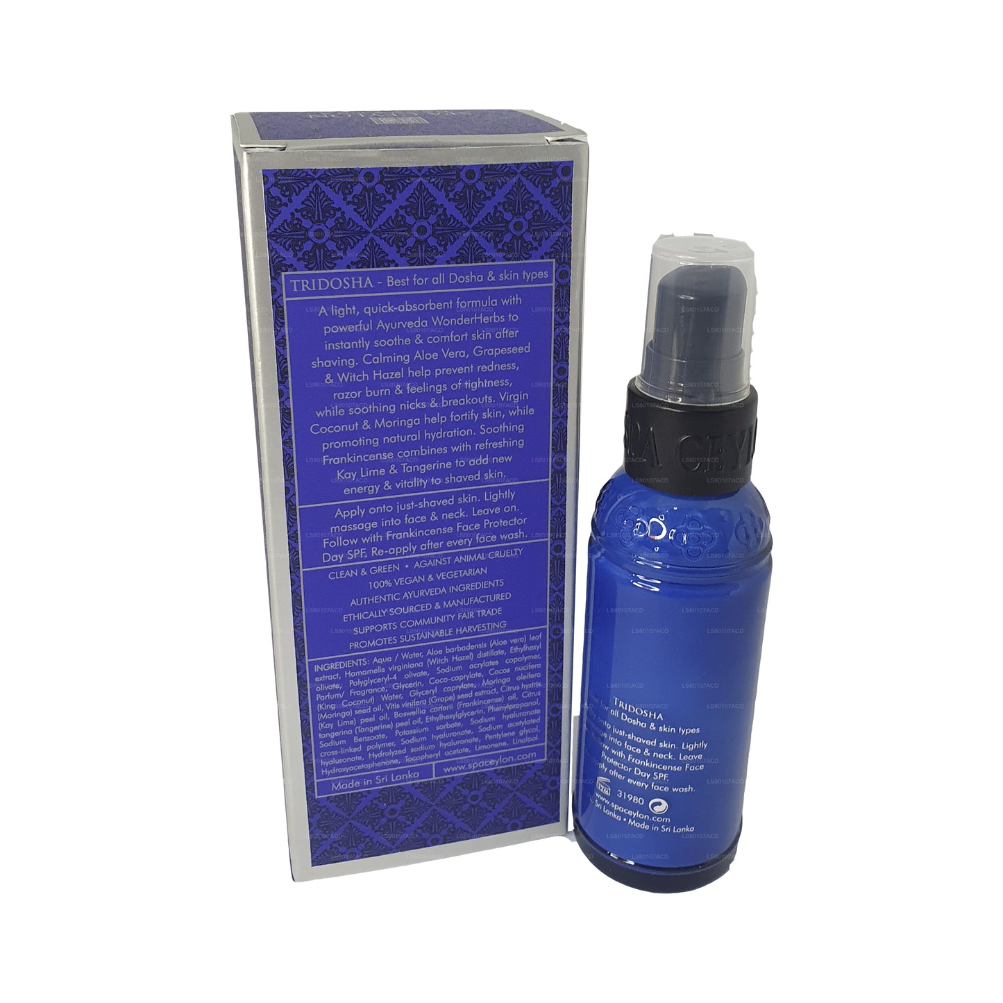 Bálsamo facial Spa Ceylon Frankincense Rituals para hombre para después del afeitado (60 ml)