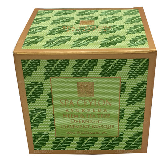 Mascarilla de tratamiento nocturno con neem y árbol de té de Spa Ceylon (100 g)