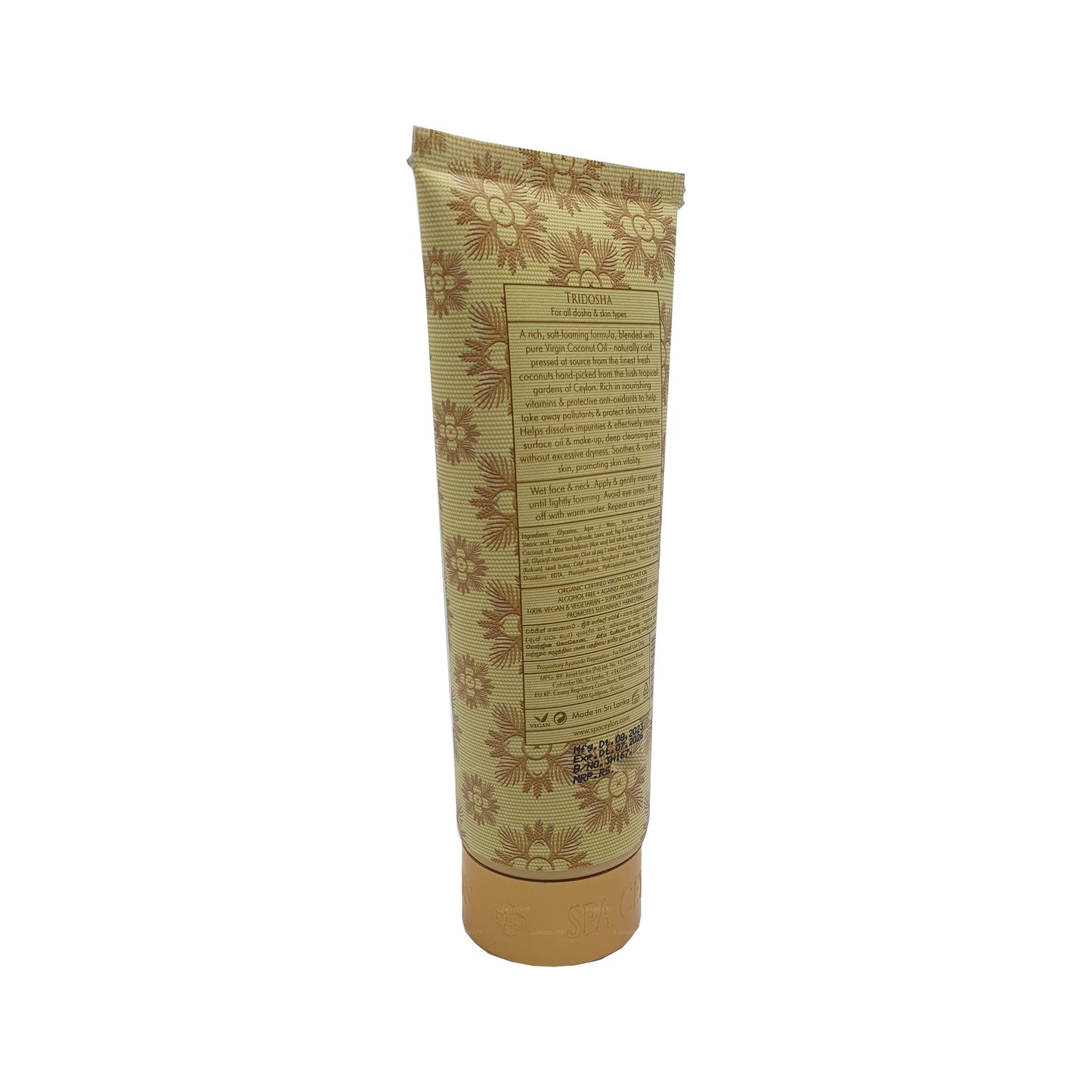 Jabón facial con crema de coco virgen Spa Ceylon (150 ml)