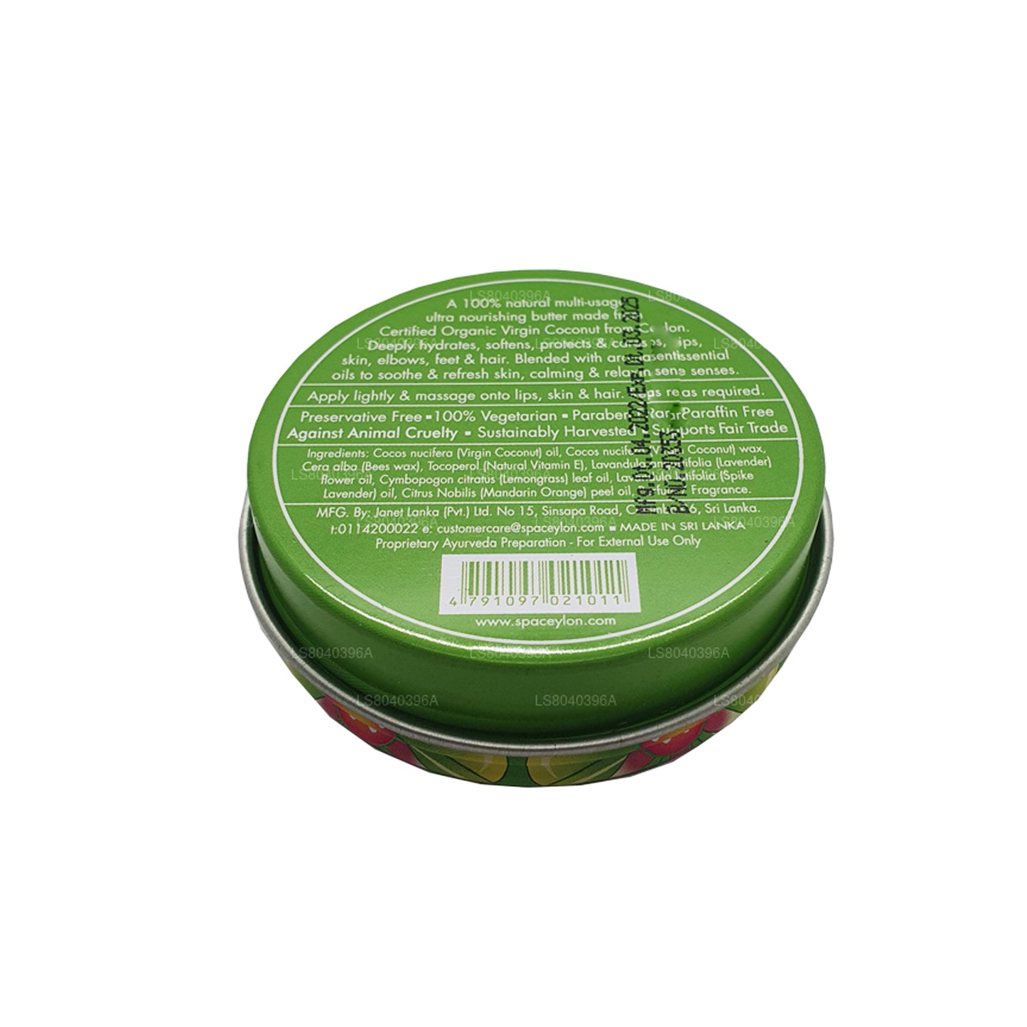 Manteca natural de coco virgen mandarina Spa Ceylon Lemongrass (25 g)