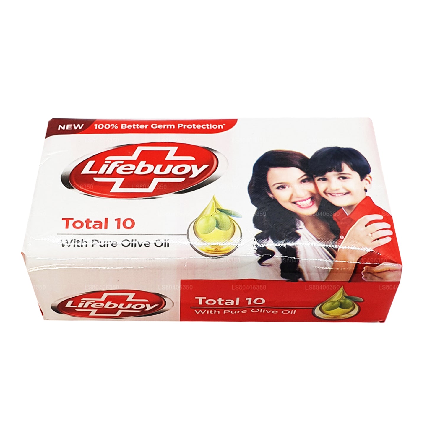 Jabón corporal Lifebuoy Total 10 con aceite de oliva puro (100 g)