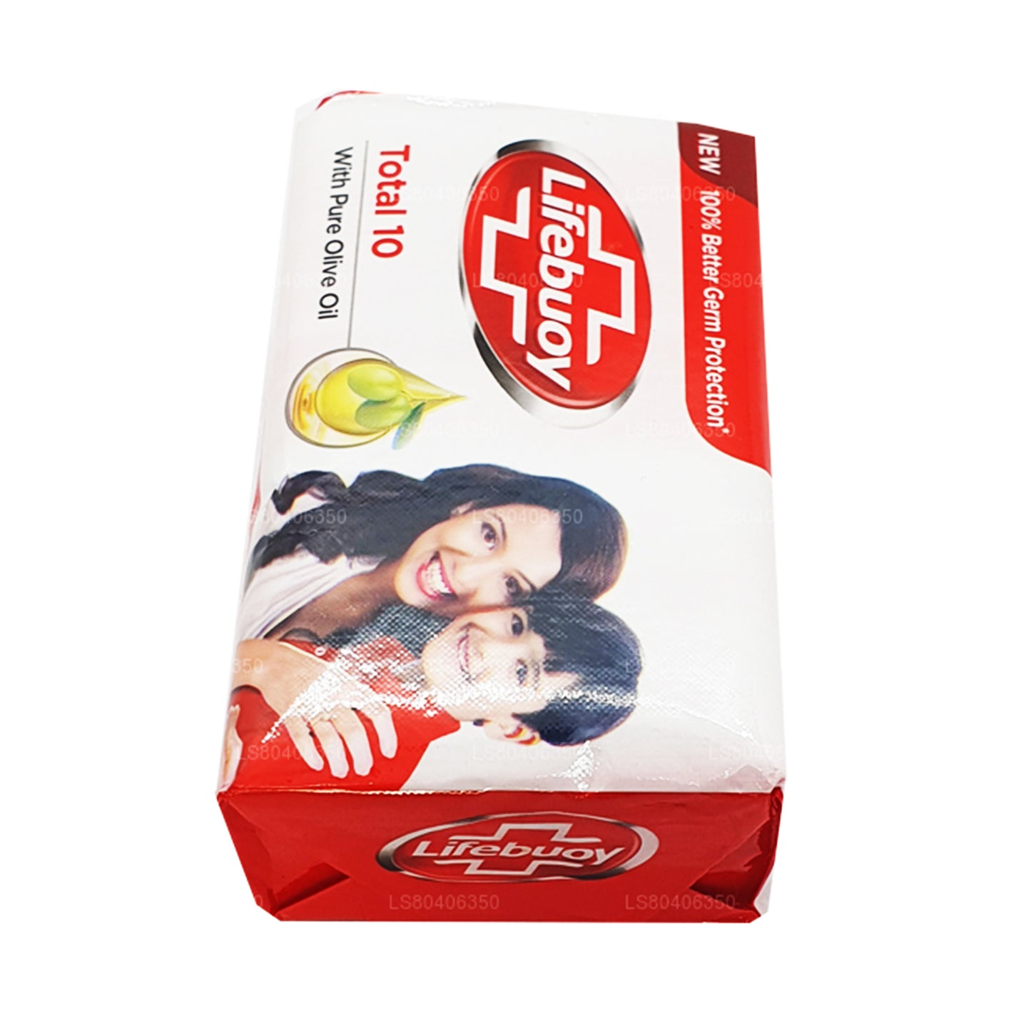 Jabón corporal Lifebuoy Total 10 con aceite de oliva puro (100 g)