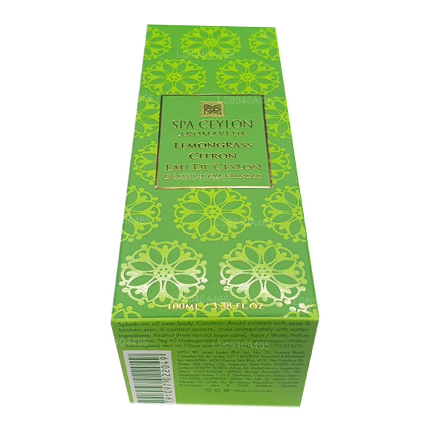 Spa Ceylon Lemongrass Citron Eau De Ceilán (100 ml)