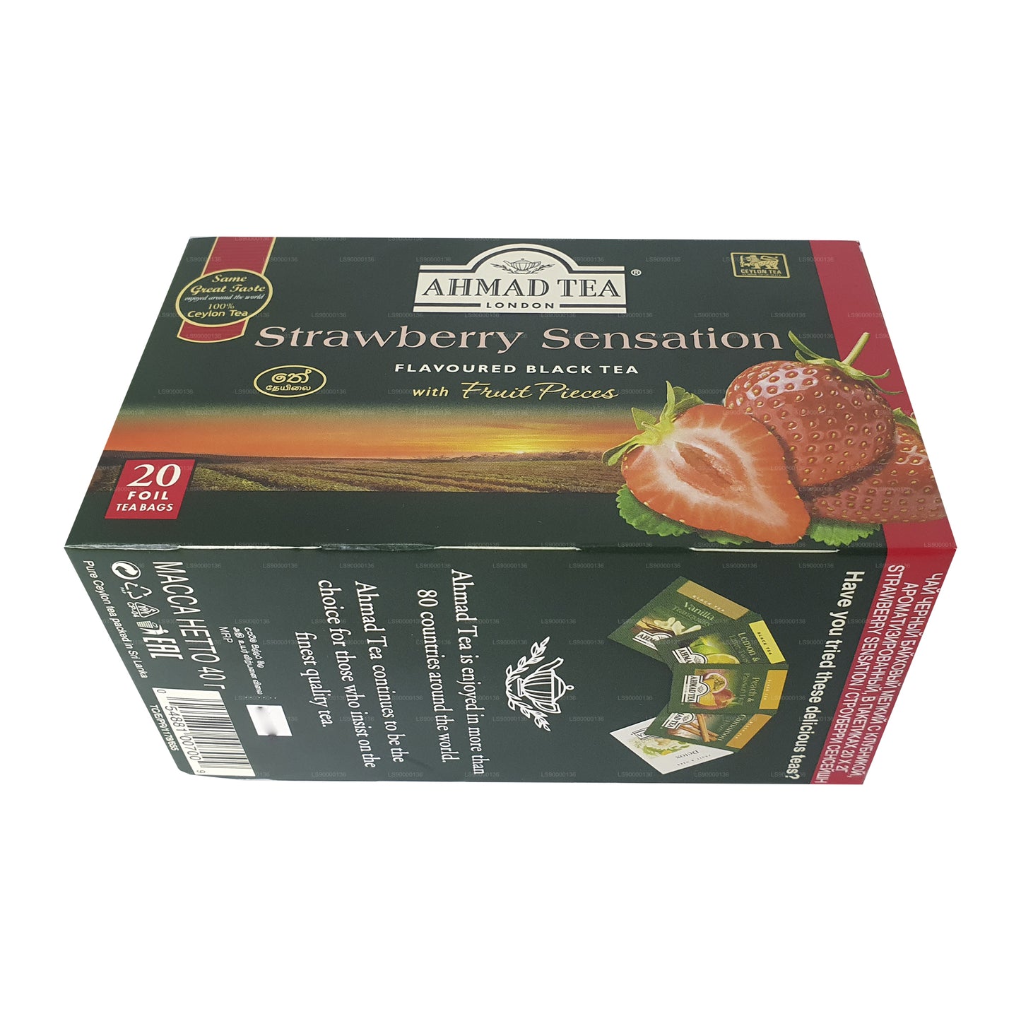 20 bolsitas de té Ahmad Tea Strawberry (40 g)