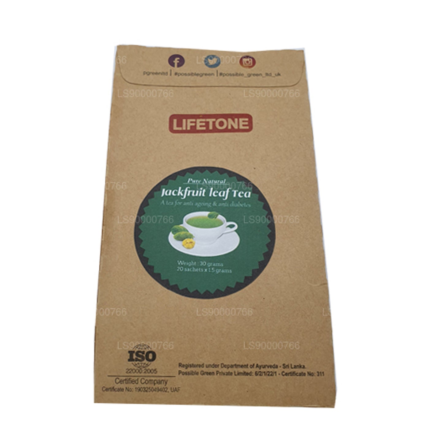 Té de hojas de yaca Lifetone (40 g)