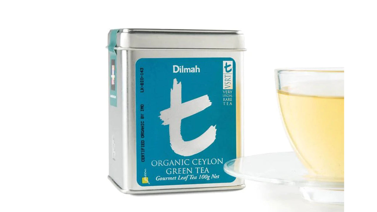 Té verde orgánico de Ceilán de la serie T de Dilmah (100 g)