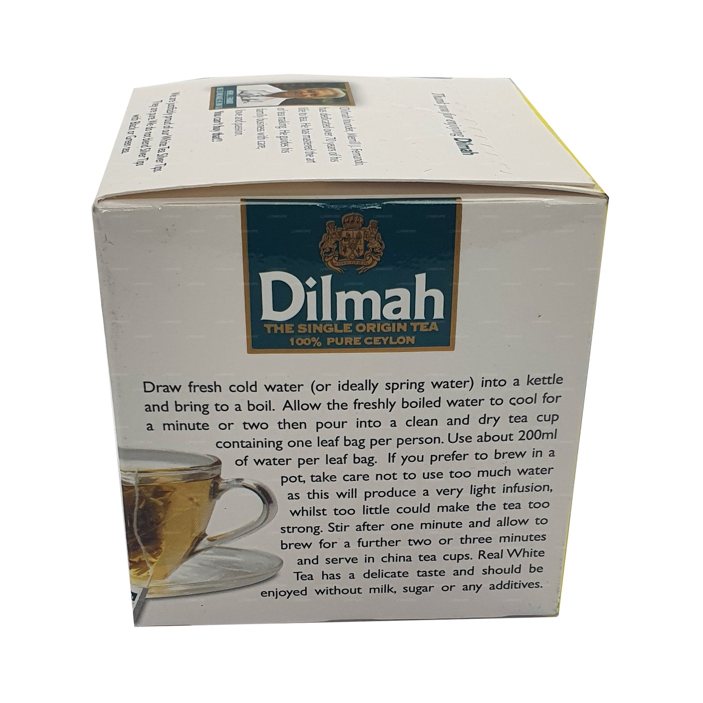 Dilmah Real White Tea Ceylon Silver Tips (20 g) 10 bolsitas de té