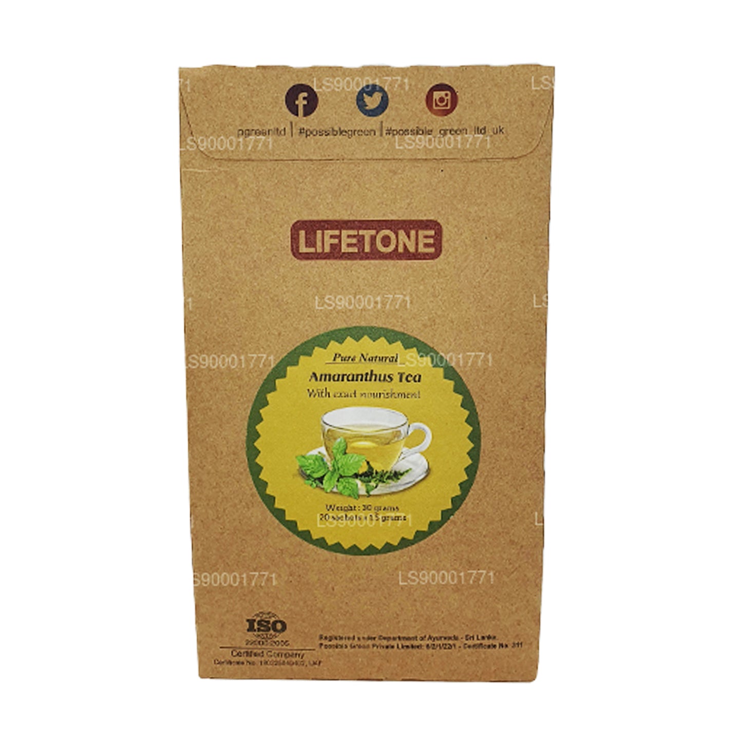 Té Lifetone Amranthus (30 g)