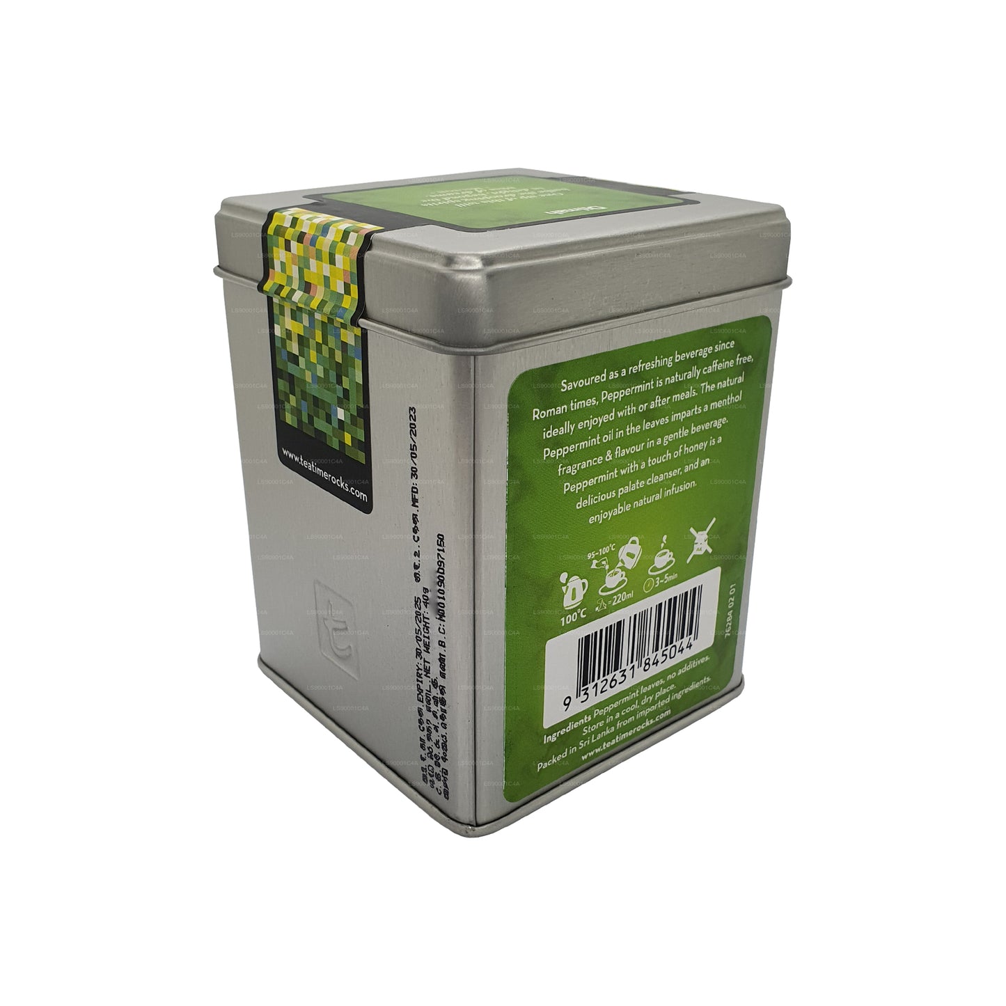 Hojas de menta pura de la serie T de Dilmahj (40 g), 20 bolsitas de té