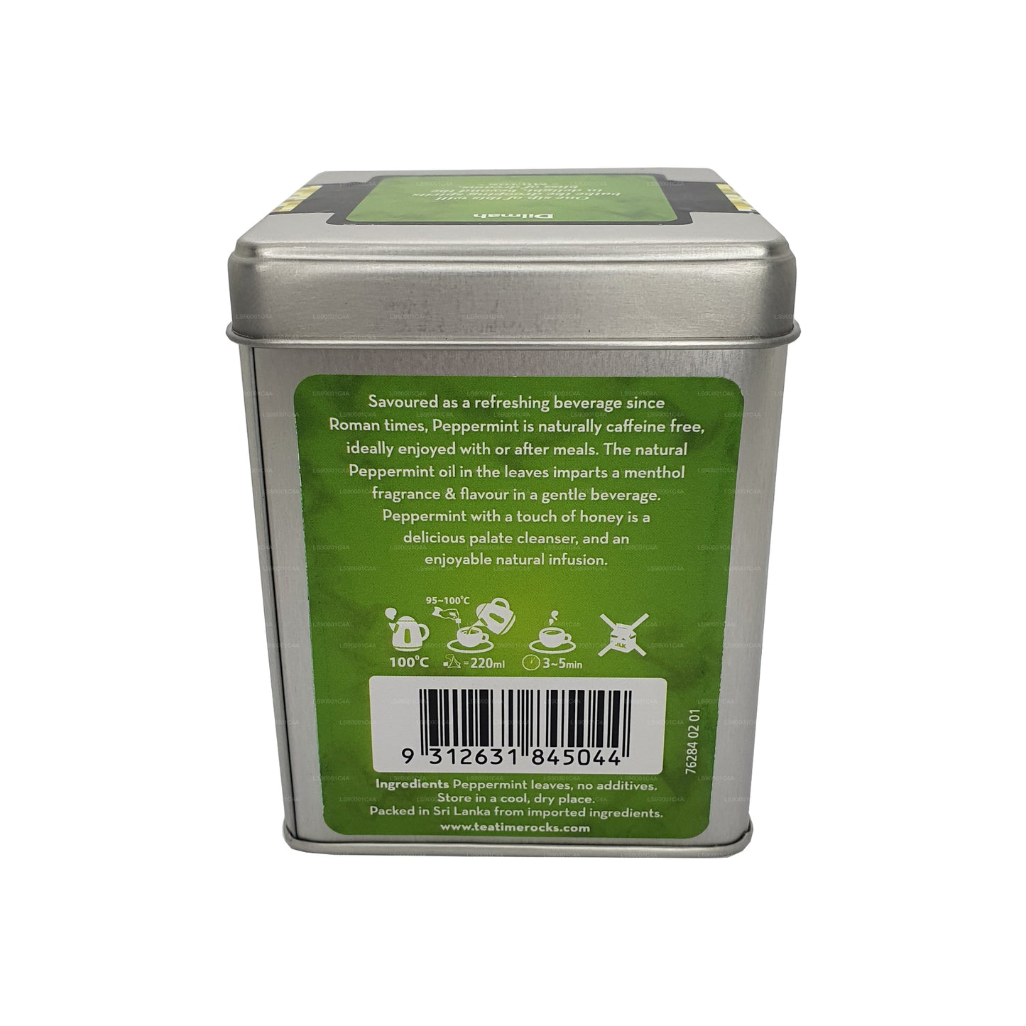 Hojas de menta pura de la serie T de Dilmahj (40 g), 20 bolsitas de té