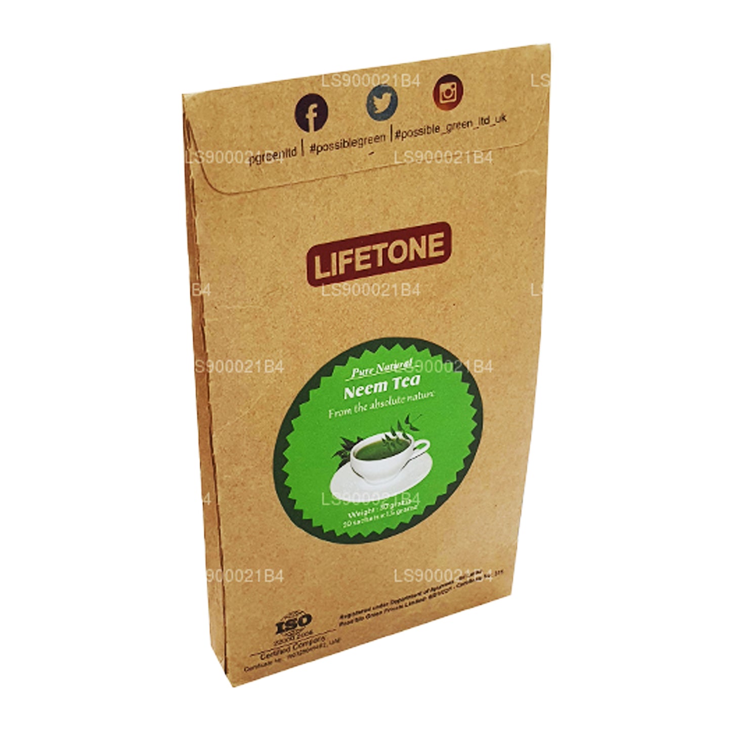 Té de hojas de neem Lifetone (30 g)