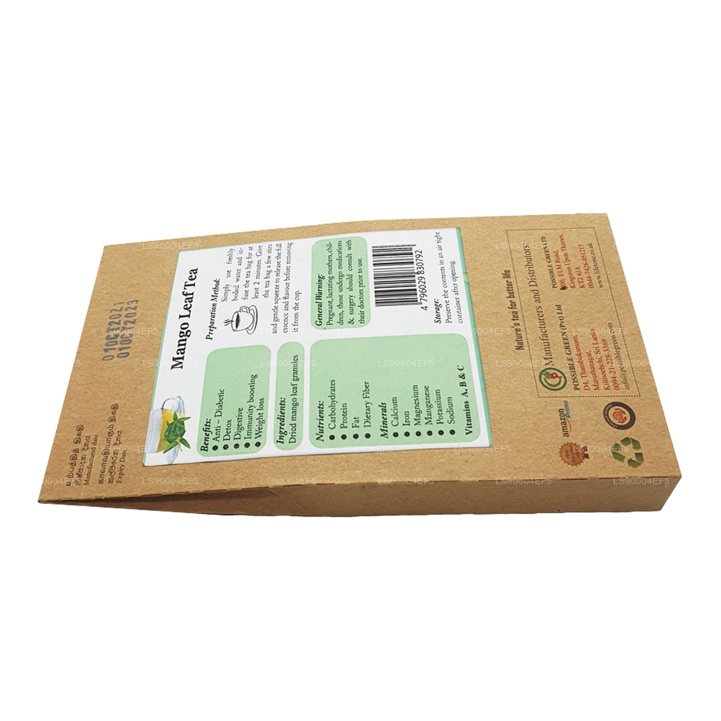 Té de hojas de mango Lifetone (40 g)