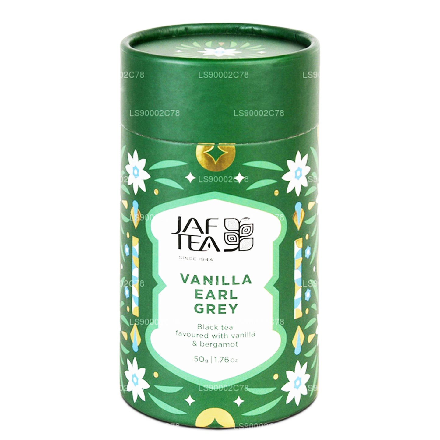 Té negro Jaf Tea Vanilla Earl Grey aromatizado con vainilla y bergamota (50 g)