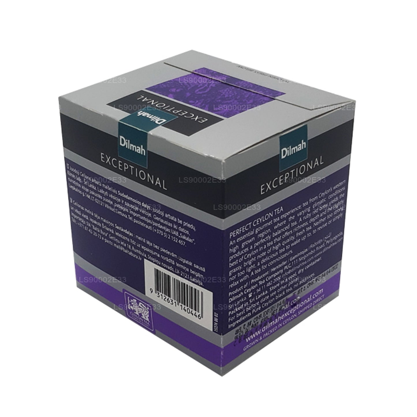 Té Dilmah Exceptional Perfect de Ceilán con hojas reales (40 g), 20 bolsas