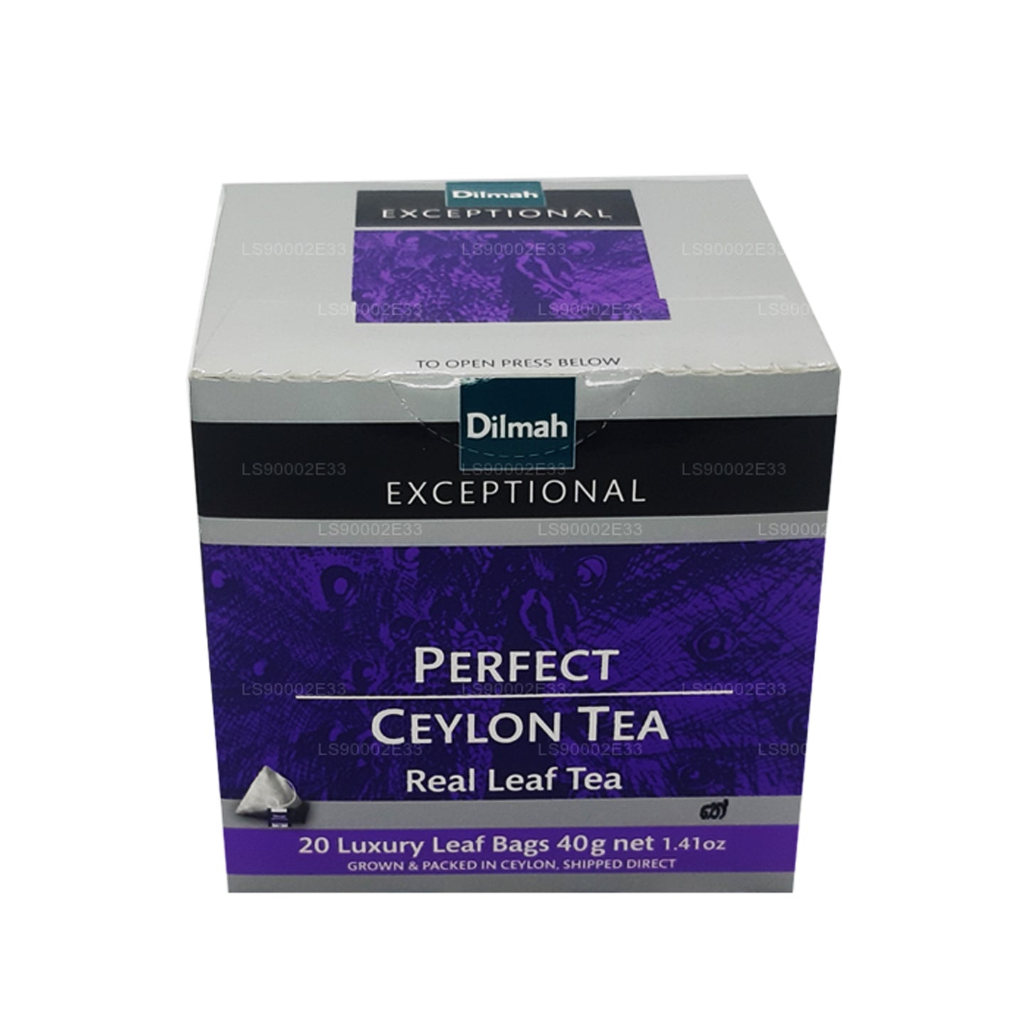 Té Dilmah Exceptional Perfect de Ceilán con hojas reales (40 g), 20 bolsas