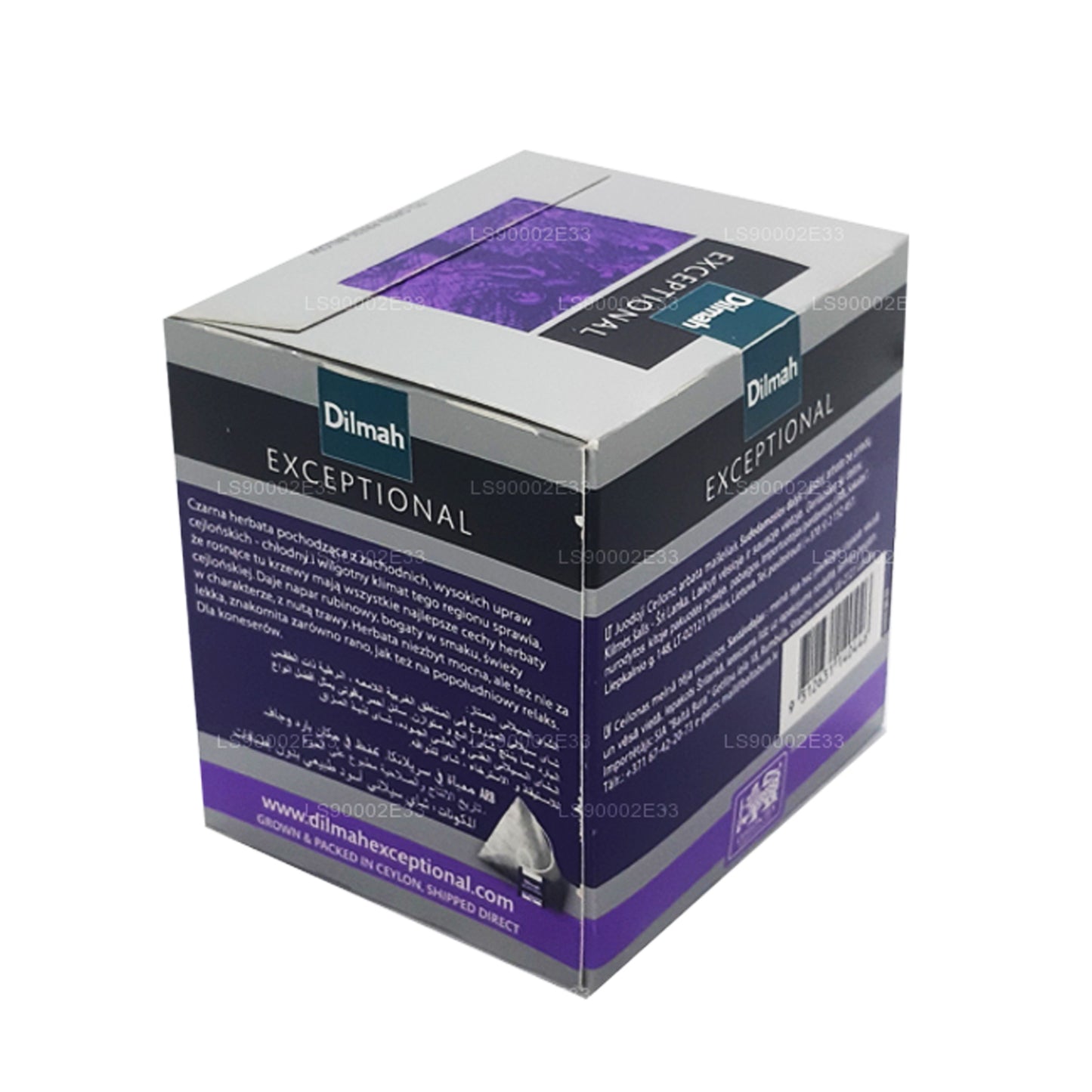 Té Dilmah Exceptional Perfect de Ceilán con hojas reales (40 g), 20 bolsas