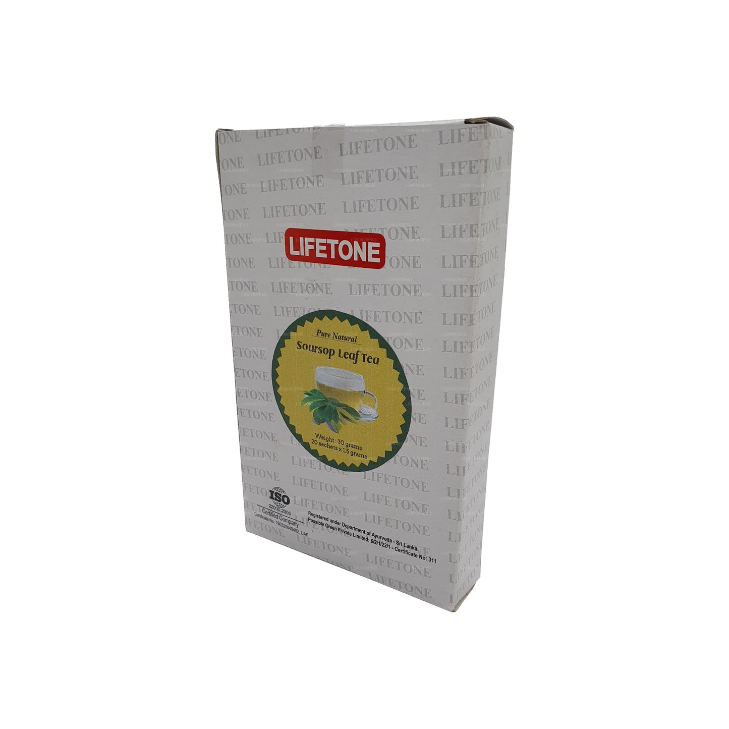 Té de hojas de guanábana Lifetone (30 g), 20 bolsitas de té