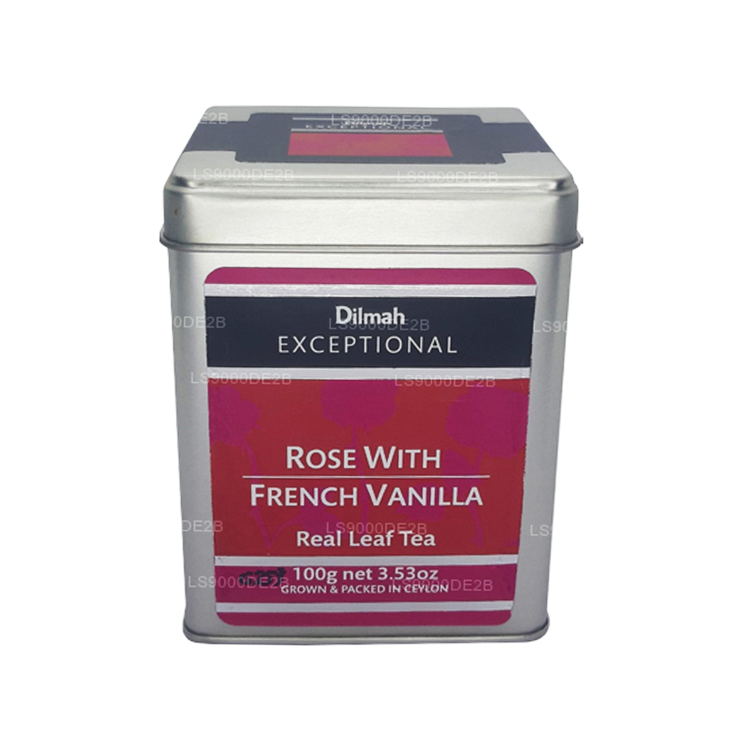 Té Dilmah Exceptional Rose con hojas reales de vainilla francesa (40 g) 20 bolsitas de té