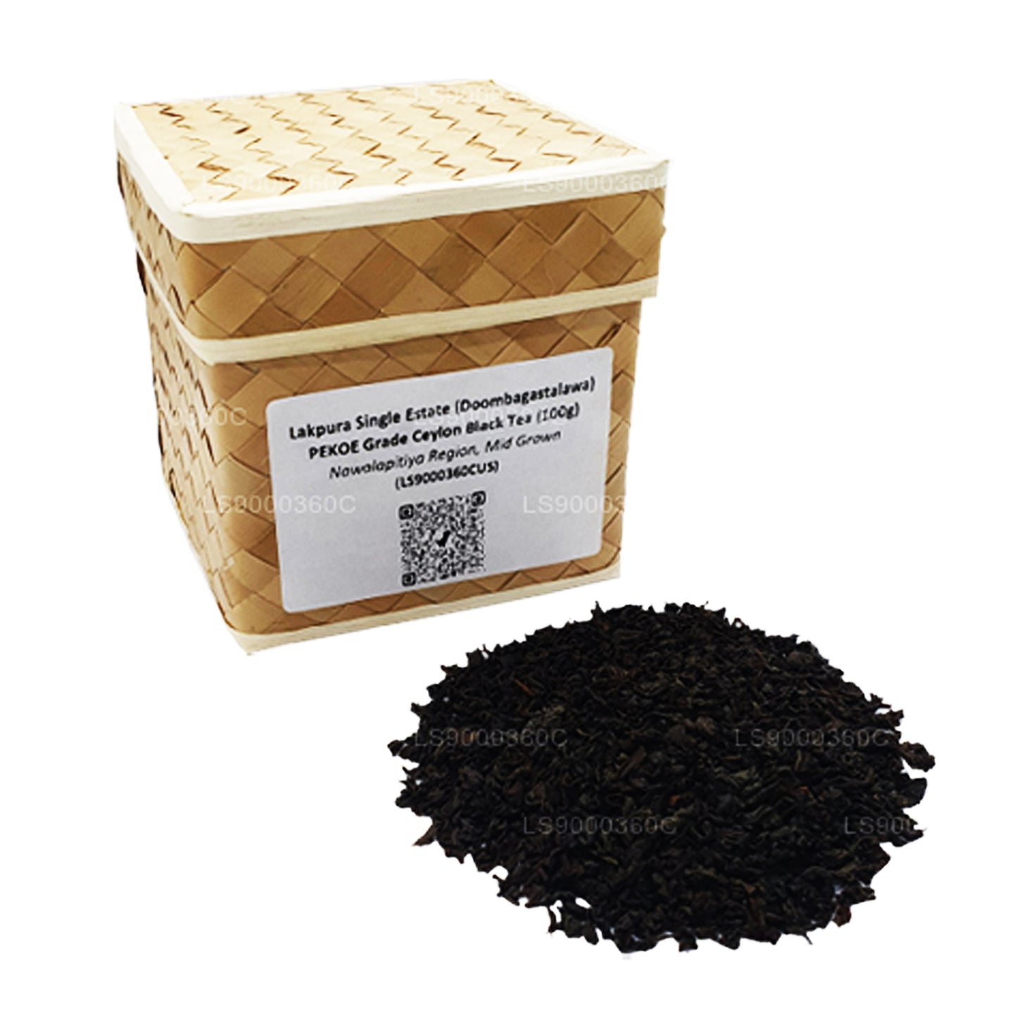 Té negro de Ceilán Lakpura Single Estate (Doombagastalawa) de grado PEKOE (100 g)