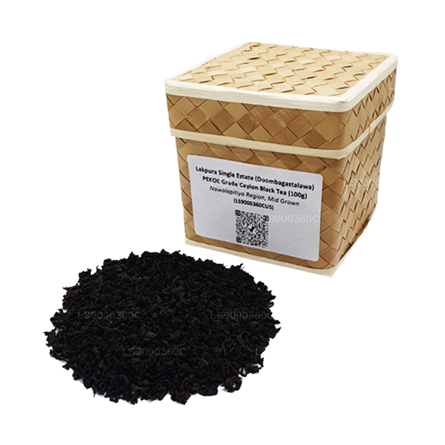 Té negro de Ceilán Lakpura Single Estate (Doombagastalawa) de grado PEKOE (100 g)