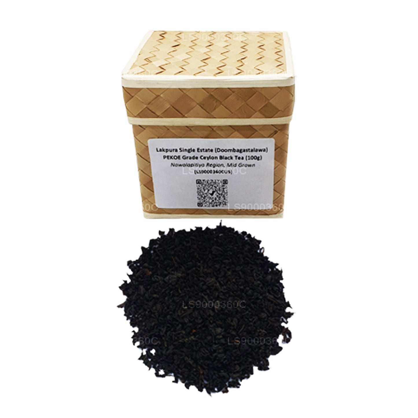 Té negro de Ceilán Lakpura Single Estate (Doombagastalawa) de grado PEKOE (100 g)