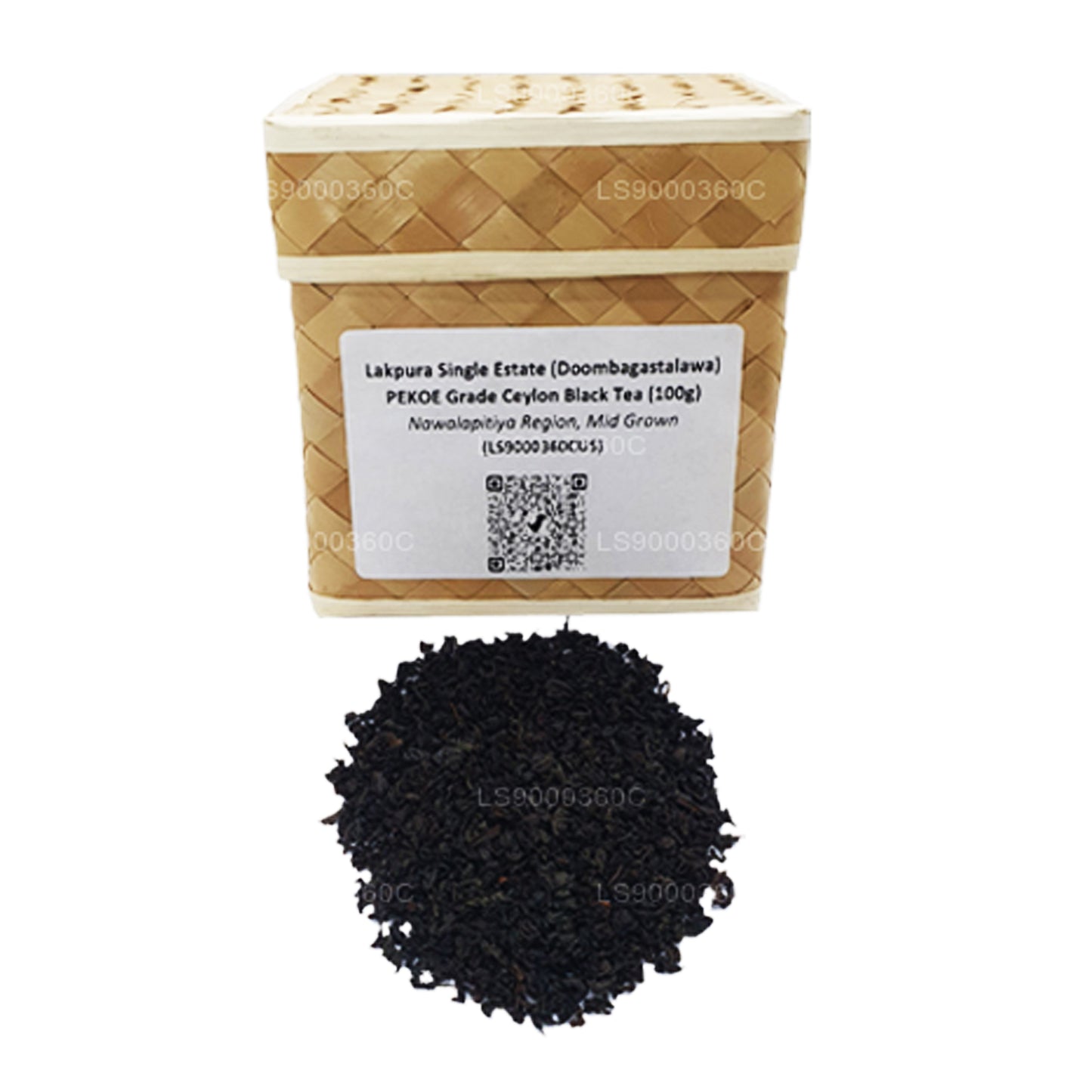 Té negro de Ceilán Lakpura Single Estate (Doombagastalawa) de grado PEKOE (100 g)