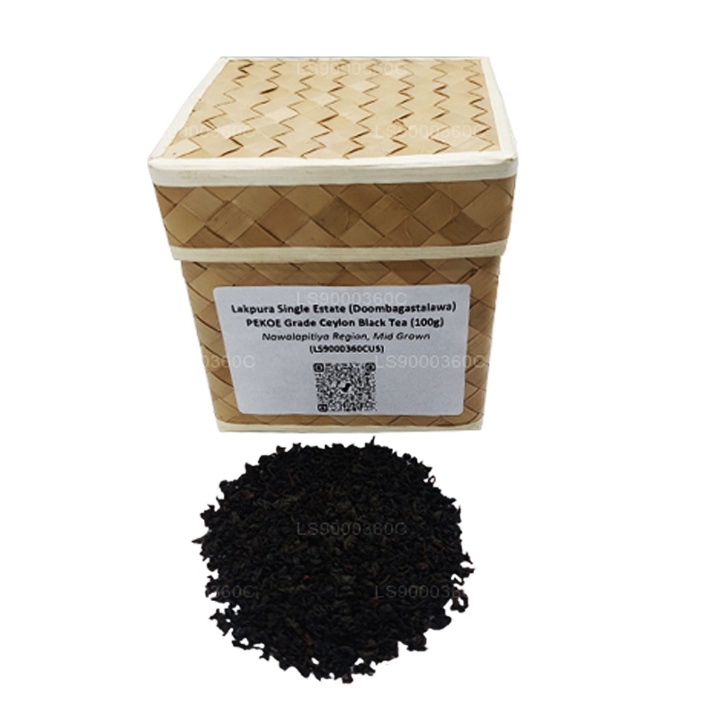 Té negro de Ceilán Lakpura Single Estate (Doombagastalawa) de grado PEKOE (100 g)