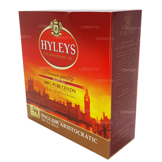 Té negro de alta calidad HYLEYS, 100 bolsitas de té (200 g)