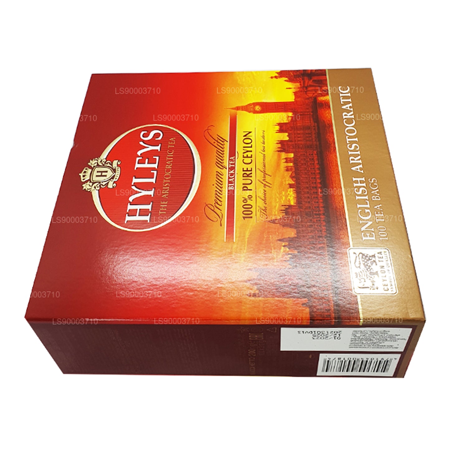 Té negro de alta calidad HYLEYS, 100 bolsitas de té (200 g)