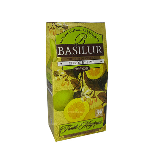 Té negro de Ceilán con limón y lima Basilur (100 g)