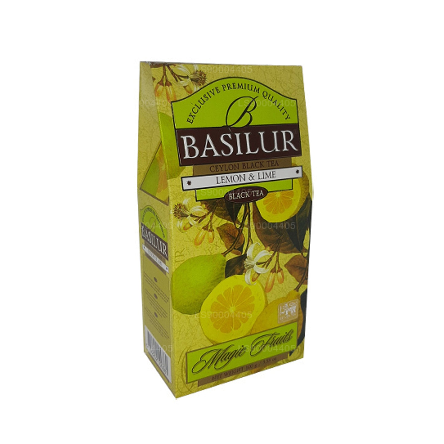 Té negro de Ceilán con limón y lima Basilur (100 g)