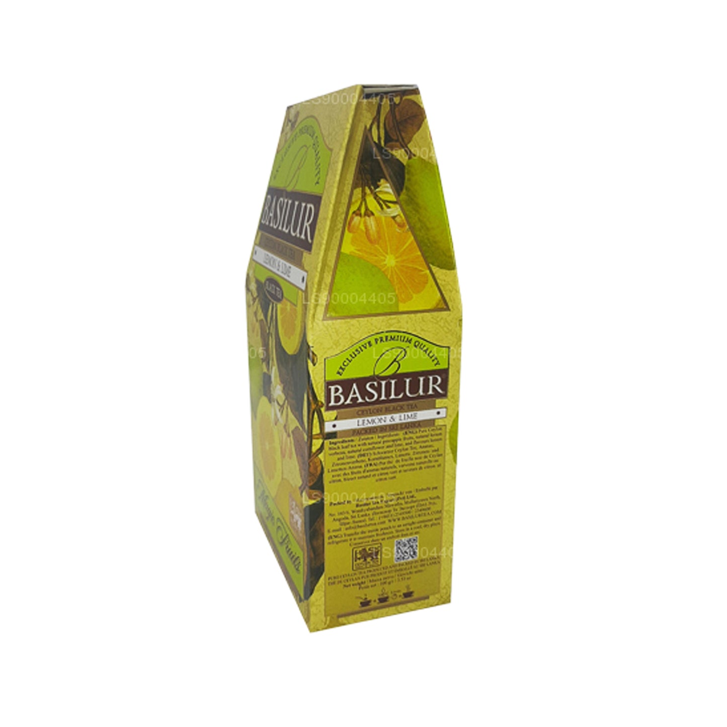 Té negro de Ceilán con limón y lima Basilur (100 g)