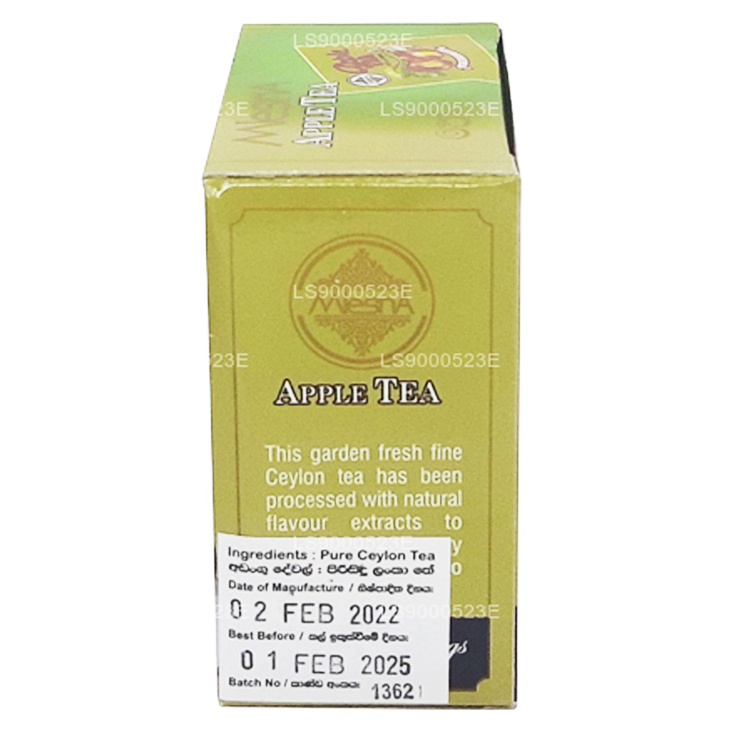 Té de manzana Mlesna (20 g) 10 bolsitas de té de lujo