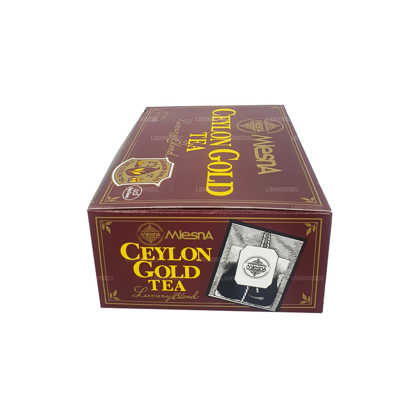 Cadena y etiqueta Mlesna Tea Ceylon Gold, 100 bolsitas de té (200 g)