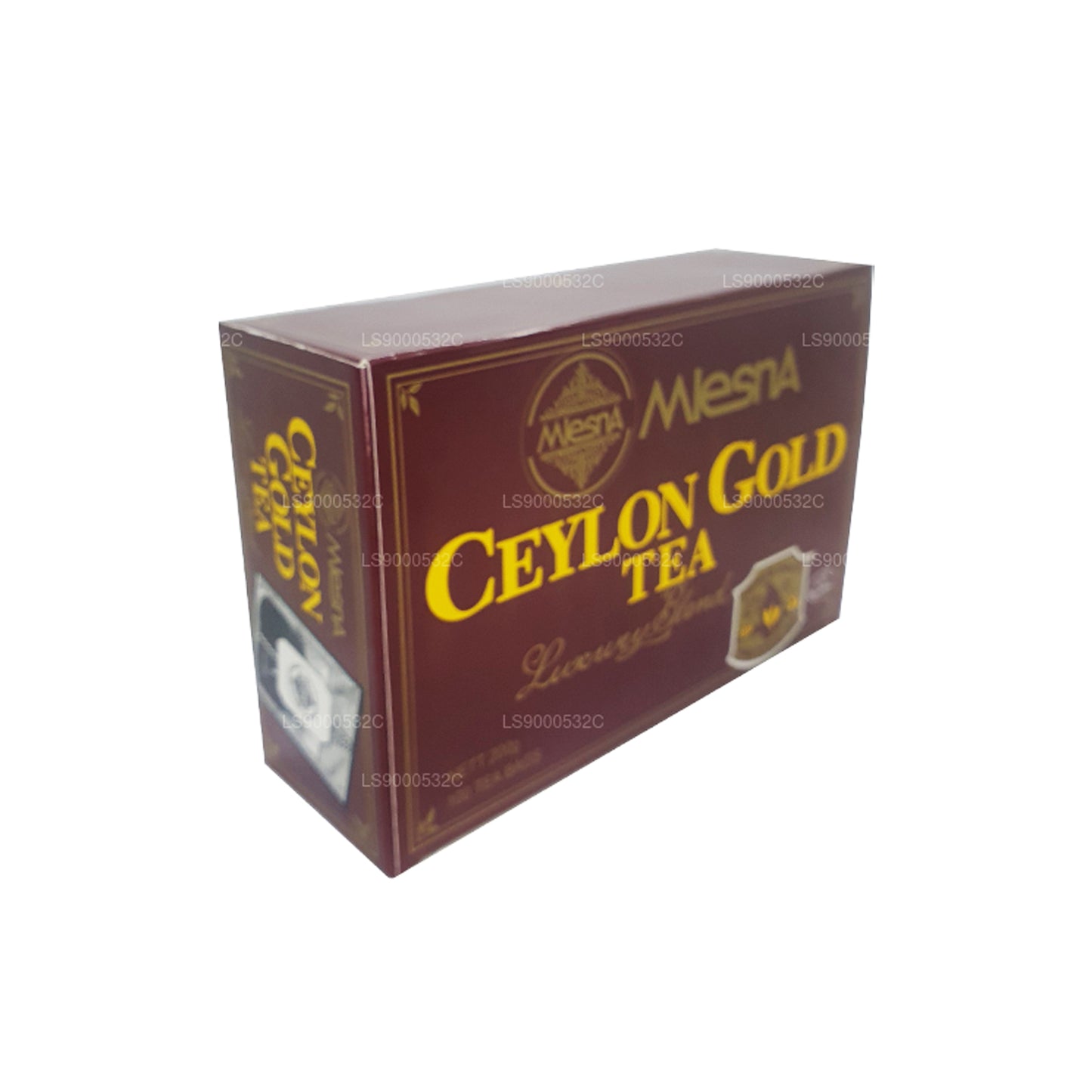 Cadena y etiqueta Mlesna Tea Ceylon Gold, 100 bolsitas de té (200 g)