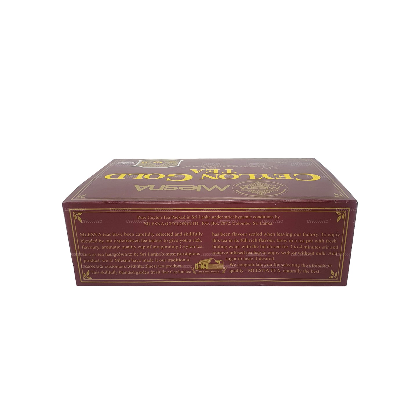 Cadena y etiqueta Mlesna Tea Ceylon Gold, 100 bolsitas de té (200 g)