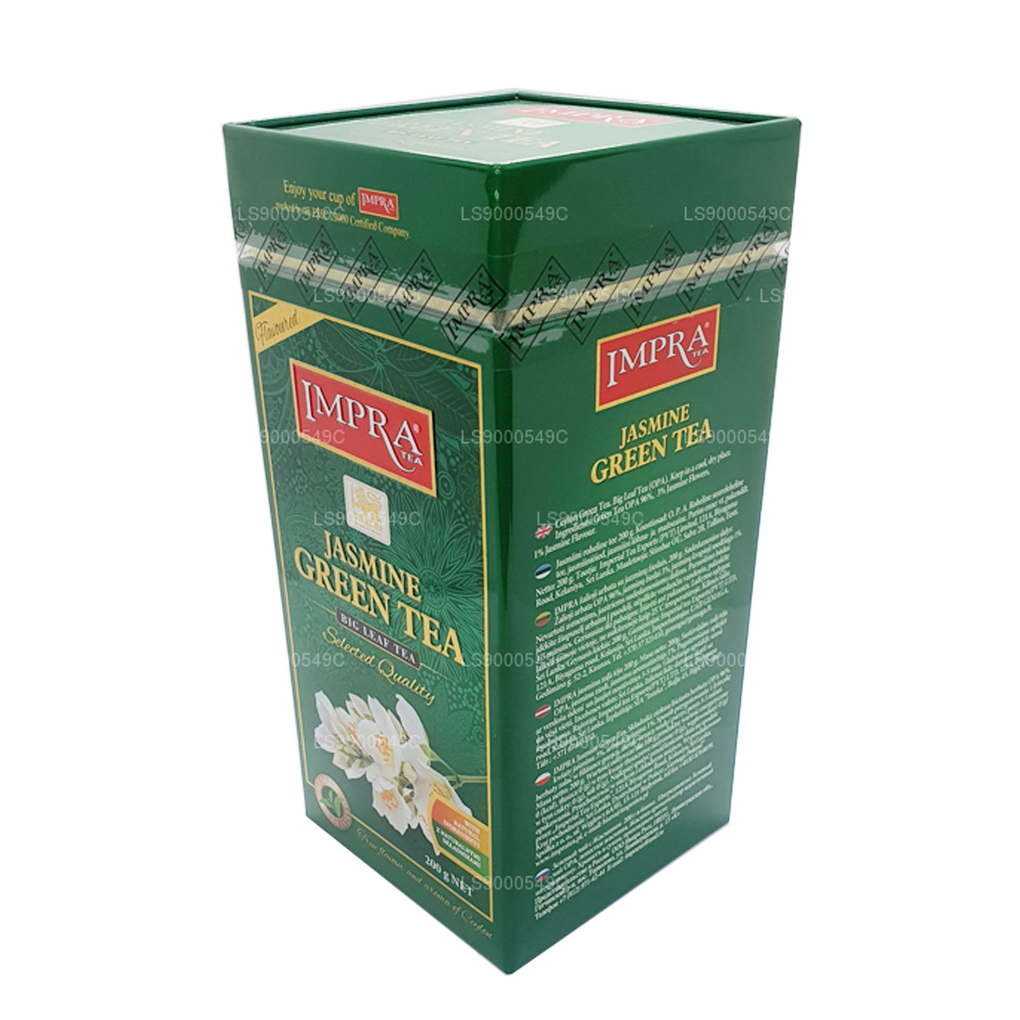 Carrito de té verde Impra Jasmine Big Leaf (200 g)