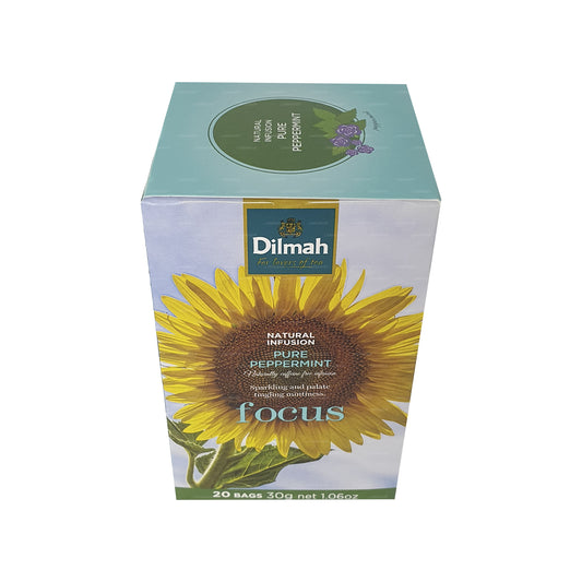 Menta pura Dilmah Natural Infusion (30 g), 20 bolsitas de té