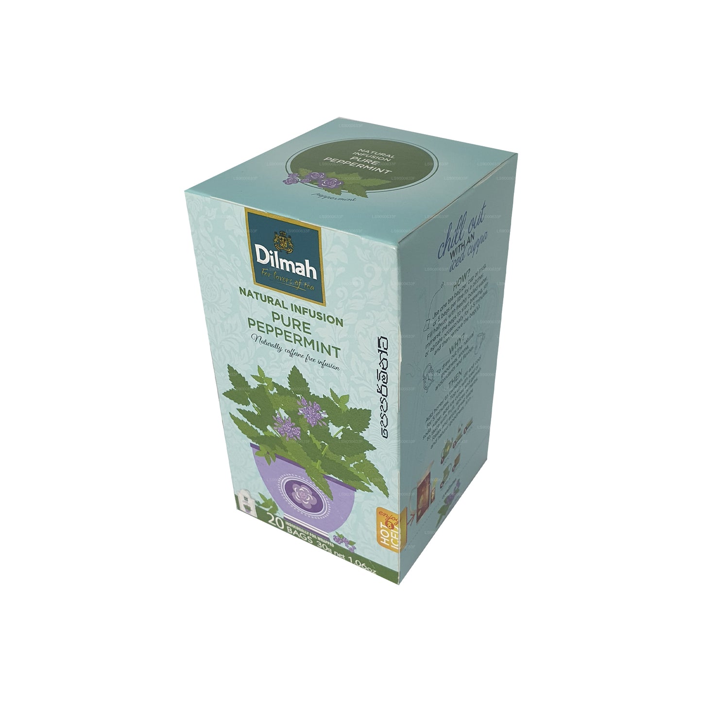 Menta pura Dilmah Natural Infusion (30 g), 20 bolsitas de té