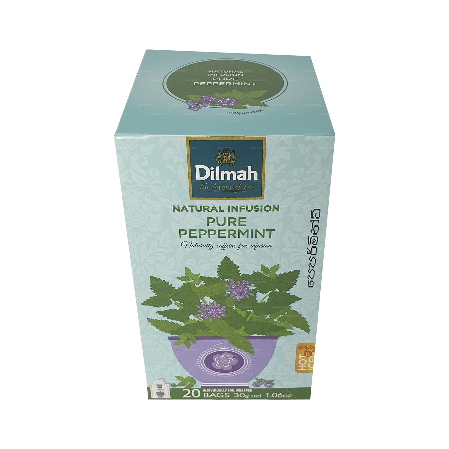 Menta pura Dilmah Natural Infusion (30 g), 20 bolsitas de té