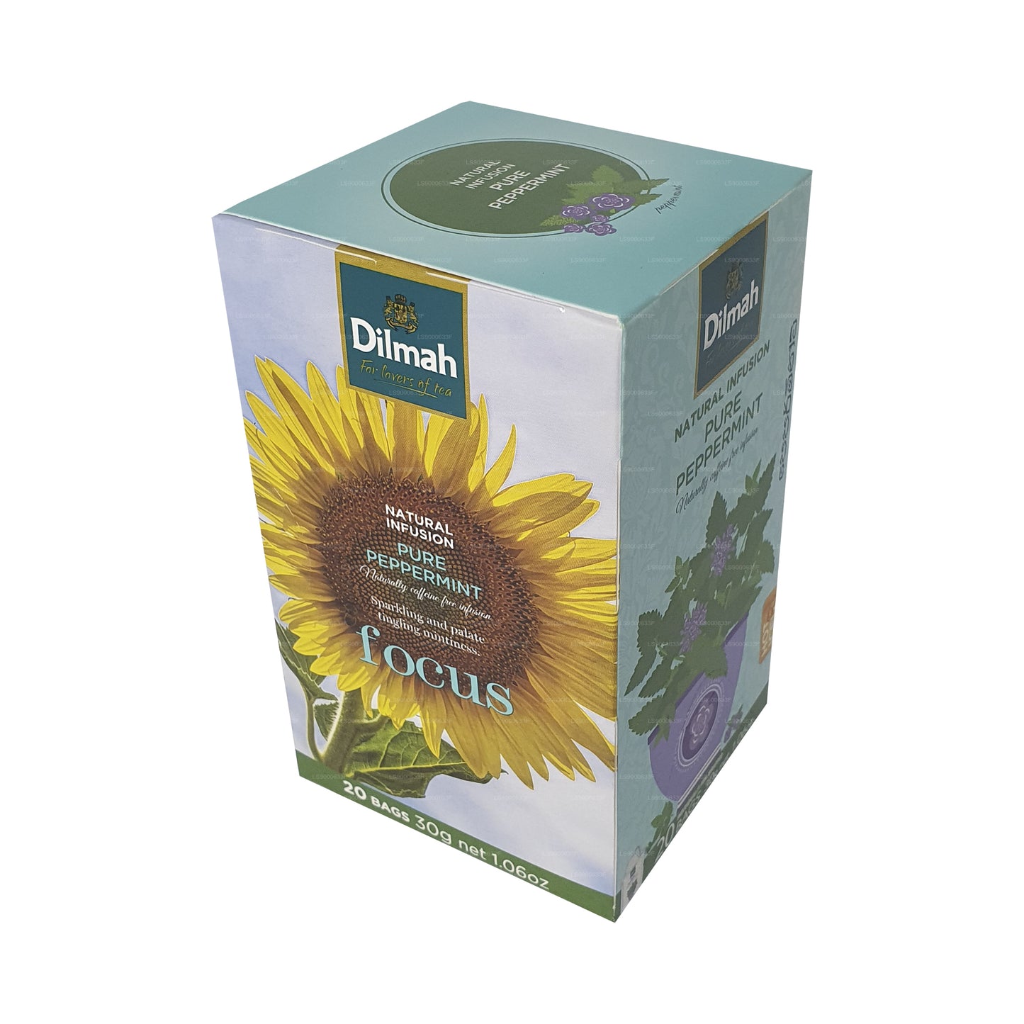 Menta pura Dilmah Natural Infusion (30 g), 20 bolsitas de té