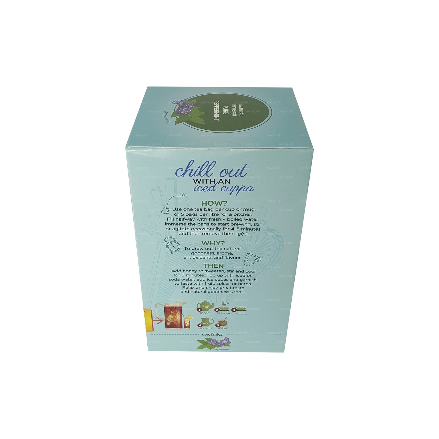 Menta pura Dilmah Natural Infusion (30 g), 20 bolsitas de té