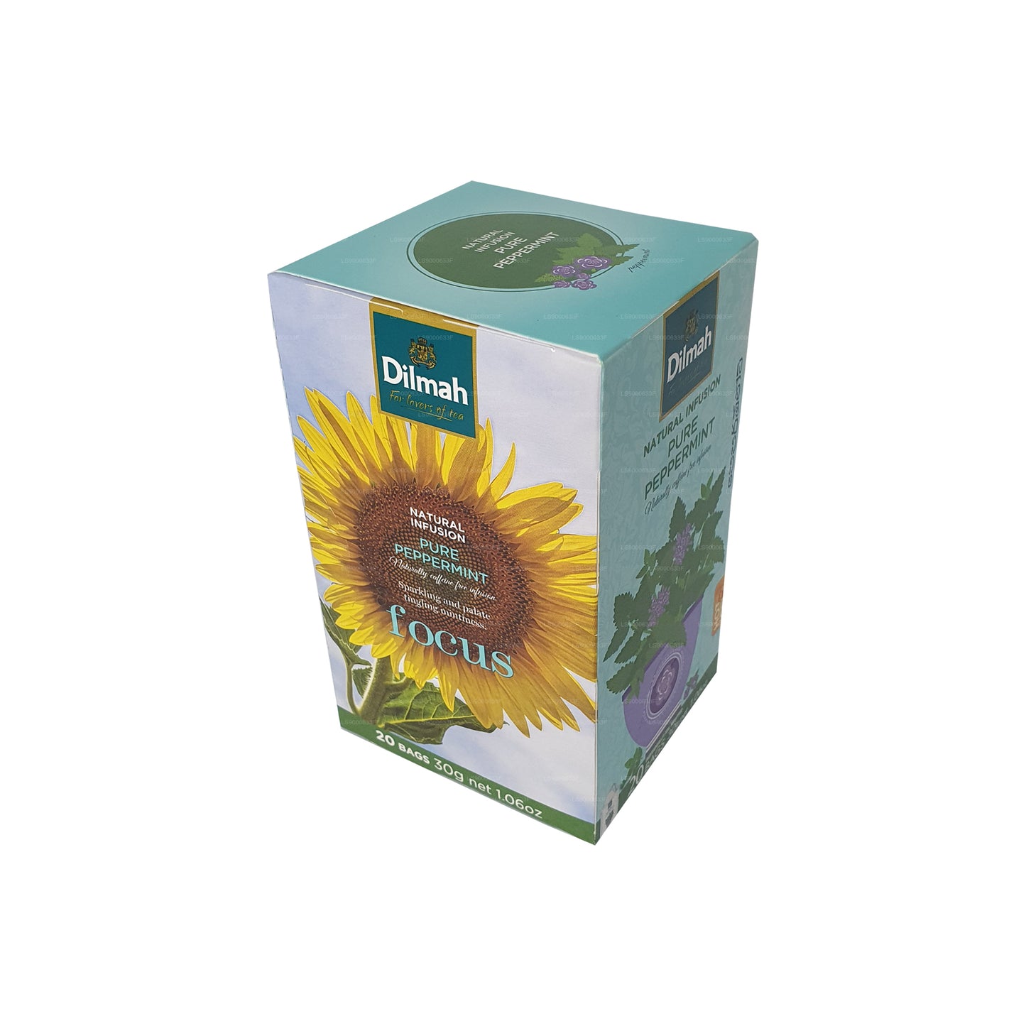 Menta pura Dilmah Natural Infusion (30 g), 20 bolsitas de té