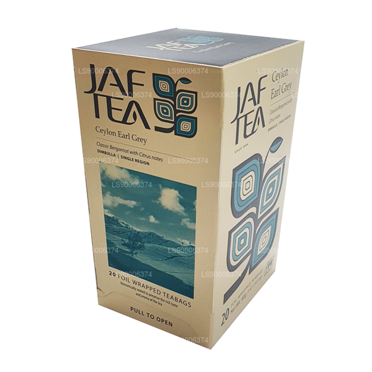 Jaf Tea Ceylon Earl Grey (40 g), 20 bolsitas de té