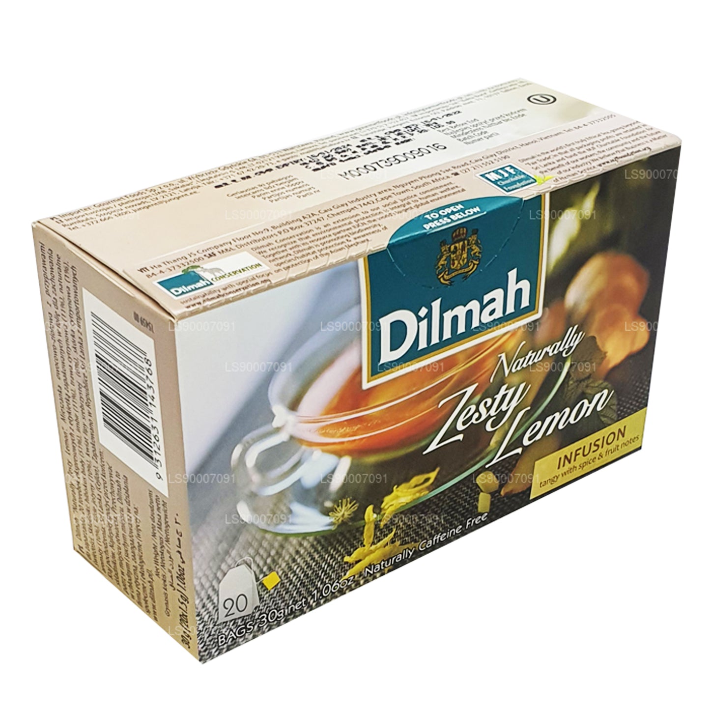 Dilmah Naturally Zesty Lemon (30 g) 20 bolsitas de té