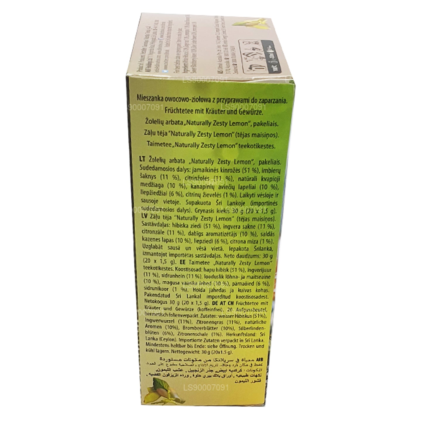 Dilmah Naturally Zesty Lemon (30 g) 20 bolsitas de té